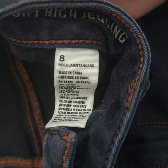 American Eagle Dark Wash Jeggings jeans - Picture 3 of 3